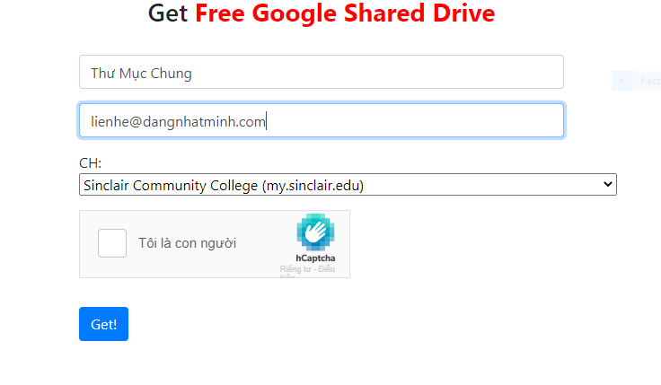 Trang web đăng ký Google Drive miễn phí không giới hạn dung lượng