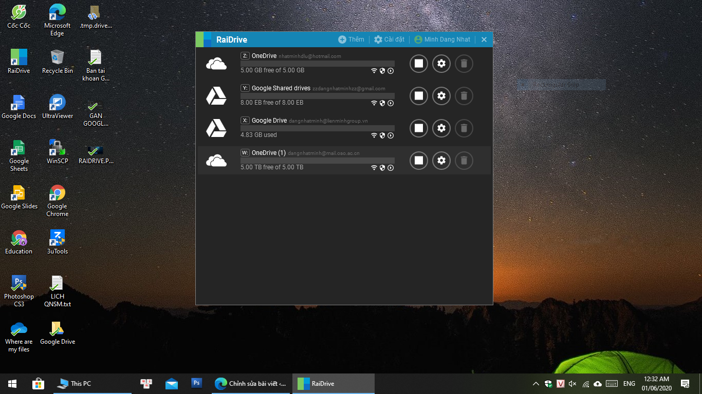 RAIDRIVE ACCOUNT