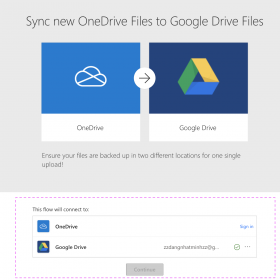 Cách tự động đồng bộ dữ liệu từ OneDrive sang Google Drive