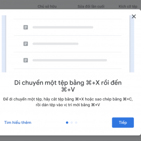 Google Drive bổ sung tính năng cut/copy và paste