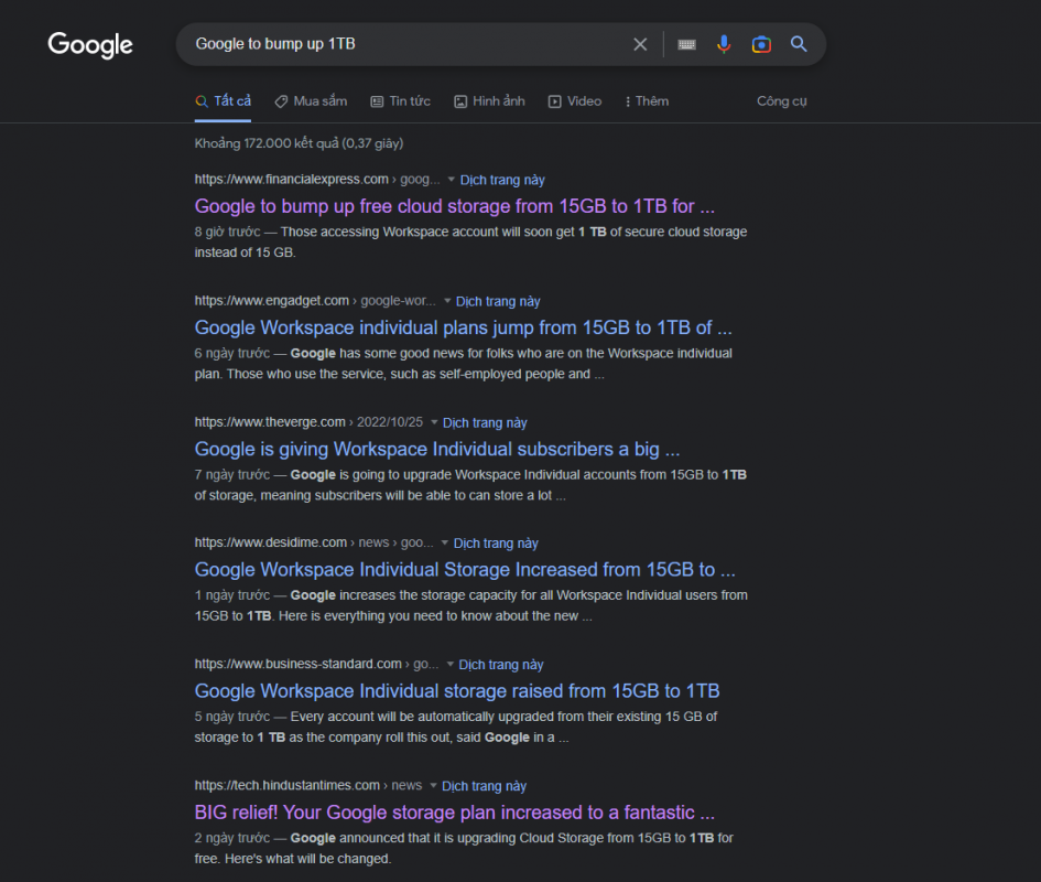 Tin đồn Google tự động nâng bộ nhớ Google Drive lên 1TB miễn phí?