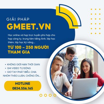 Phần mềm học online Gmeet